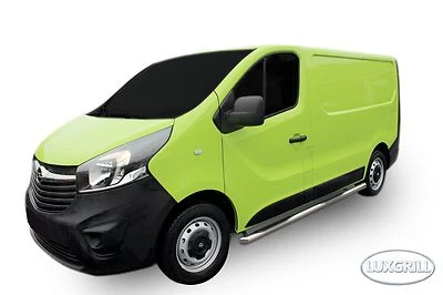 Tubes Marche-Pieds Latéraux Marche Pieds Pour Renault Trafic Depuis 2014 SWB - Photo 1/4