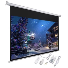 InstaHibit 92" 16:9 Motorized Projection Screen w/ Remote Control Indoor Outdoor