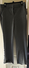 Simply Vera Vera Wang Women’s Gray Dress Pants Flat Front Flared Leg Reg 12