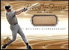 2001 SP Game Bat #MW Matt Williams Piece of the Game Bat Relic E5