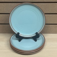 Noritake 8674 Boulder Ridge 8 1/4" Round Salad Plate Set of 4 Turquoise Japan