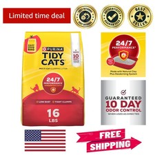 Purina Clumping Cat Litter - 16 lb with 10-Day Odor Control & Fresh Scent 1.37 per pound