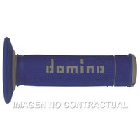 Domino Off Road PuñOs X-Treme Blau-Grau Geschlossen 22 Mm 118 Mm FüR Moto