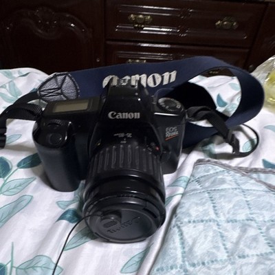 Canon EOS Rebel 35mm SLR Film Camera Black Auto & Manual Focus with Strap
