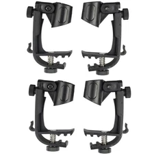 4Pcs Adjustable Clip Clamps Holder Clip For Drum Snare Mount Microphone Mic