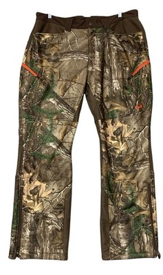 Under Armour Storm Gear Real Tree Pants Men's 40 Fleece Lined Hunting Leg Zip