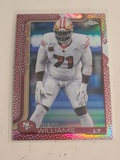 TRENT WILLIAMS 2025 Topps Chrome Football Leather Refractor