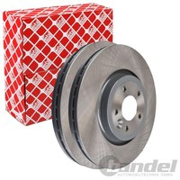 2X febi Bremsscheiben Ø325Mm Vorne Passend FÜR Jaguar XE XF