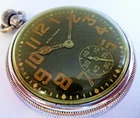 ANTIQUE WWII MIL1TARY AIR MINISTRY 1943 LEGENDRY 15 JEWELS WALTHAM POCKET WATCH