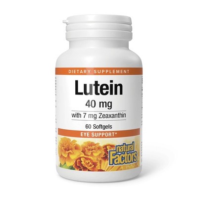 Natural Factors, Lutein 40 mg, Antioxidant Support for 60 Count (Pack of 1)