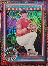  2025 Panini USA Stars & Stripes #115 Carson Bolemon Red Fireworks #/225 