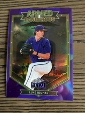 2026 Leaf Metal Luke Holman Armed & Dangerous ARB-37 Purple Shimmer 5/7 Reds