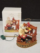 2012 Hallmark Ornament Time For Toys Once Upon A Christmas Magic Sound SIGNED