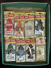 NOS Little Trees Air Fresheners In The Store Display Discontinued Woven Whites