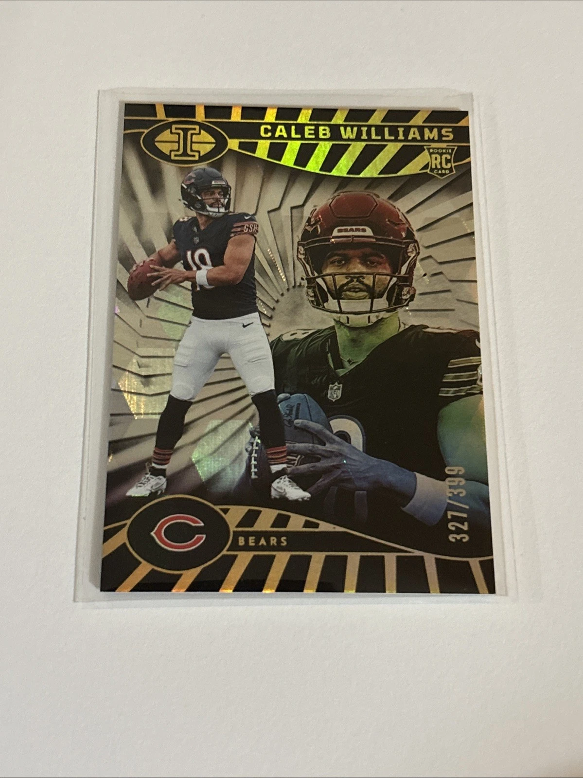 DA97228  2024  Illusions Trophy Collection Cubic #13 Caleb Williams RC /399