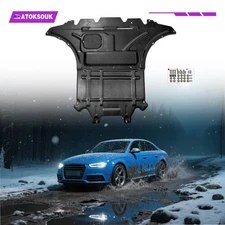 2Pcs Front Skid Plate For Audi A4 2009-2016 Underbody Engine Splash Shield Cover