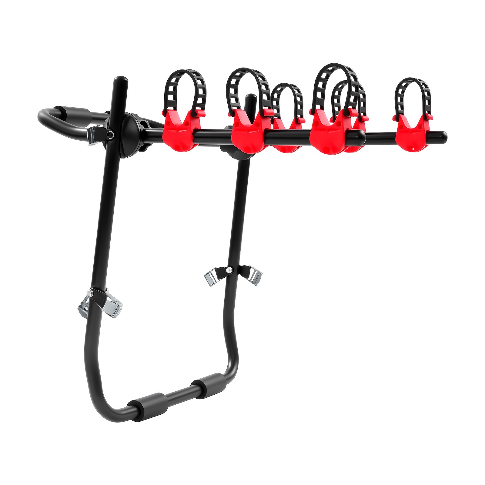 Portable 3-Bicycle Trunk-Mount Bike Carrier Rack Hatchback Fit for SUV&Car New