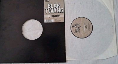 Blak Twang   U Know  12-inch vinyl  UK 