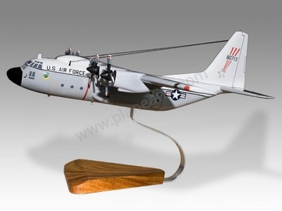 Lockheed C-130 Falling Star USAF Solid Mahogany Wood Handmade Airplane Model