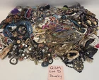 Bulk Costume & Fashion Jewelry 15 Lbs of Mixed Wearable & Craft Vtg To Now Lot D
