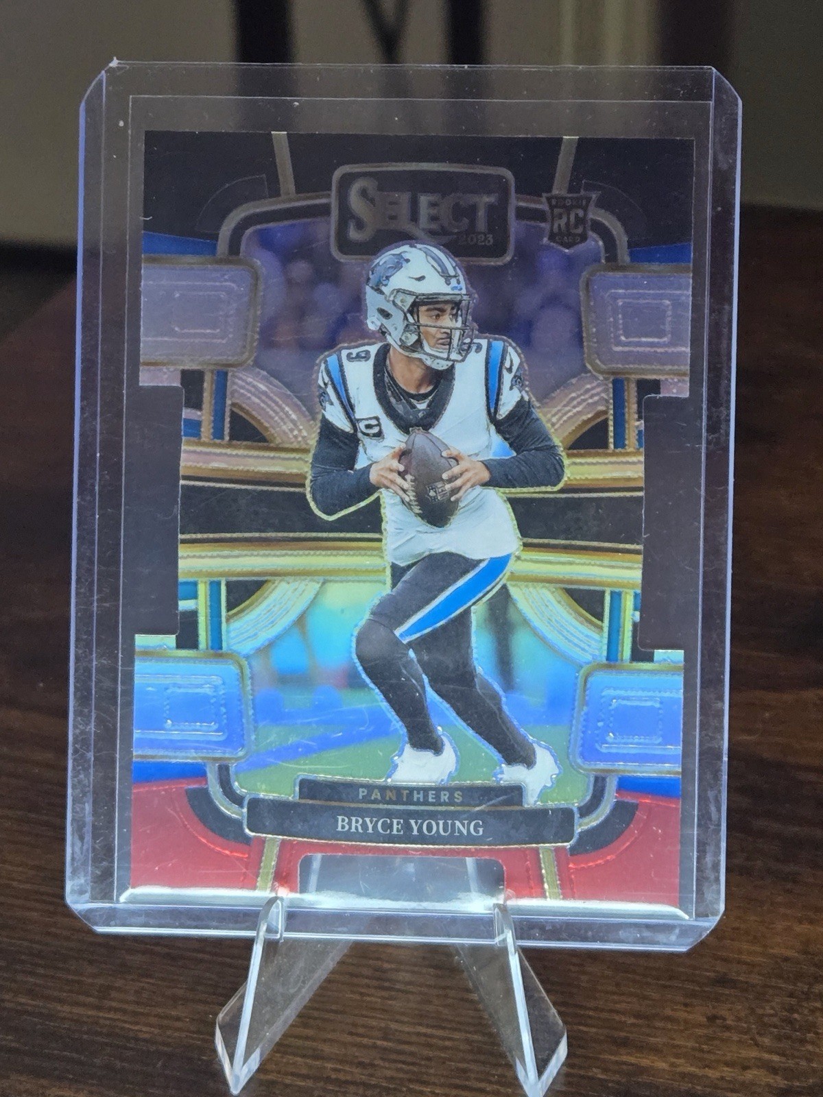 2023 Panini Select - Concourse Bryce Young #14 Black & Red Prizm Die-Cut (RC)