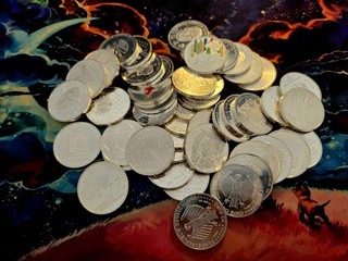 45 X 20 Euro Silbermünzen Silber Keine 10 DM 999