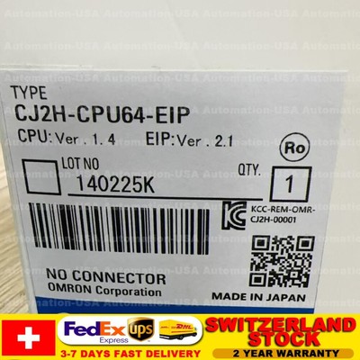 Omron PLC CJ2H-CPU64-EIP Programmable Controller Module CPU Unit US Free TAX