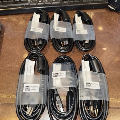 Dell Original OEM 5KL2E38502 USB Type A to USB Type B Printer Cable (Lot of 6)