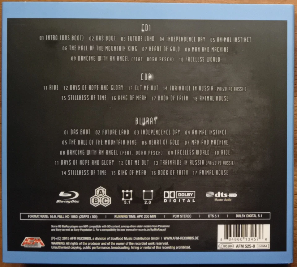 U.D.O. – Navy Metal Night - 2 CD + Blu-Ray, Digipak - Bild 2 von 4