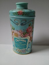 Vintage AVON California Perfumed Talc Tin FULL Anniversary Keepsake 1977