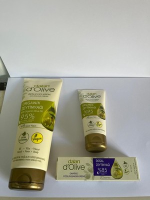 dalan d'Olive Hand- und Körpercremeset  1x250 ml, 1x60 ml u. 1x20 ml Intensivpfl