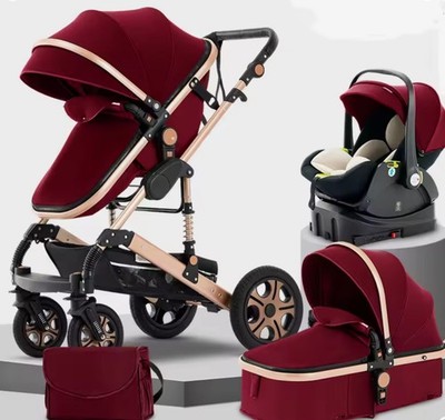 Baby Stroller Combo Car Seat, Baby Travel System,Standard Reversible Pram 3 in 1