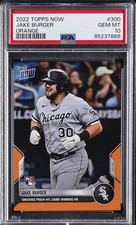2022 TOPPS NOW ORANGE #300 JAKE BURGER 5/5 PSA 10