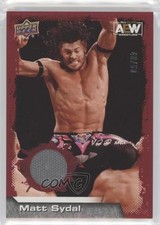 2022 Upper Deck AEW All Elite Wrestling Red Mat Relics 46/50 Matt Sydal #43 1s1w