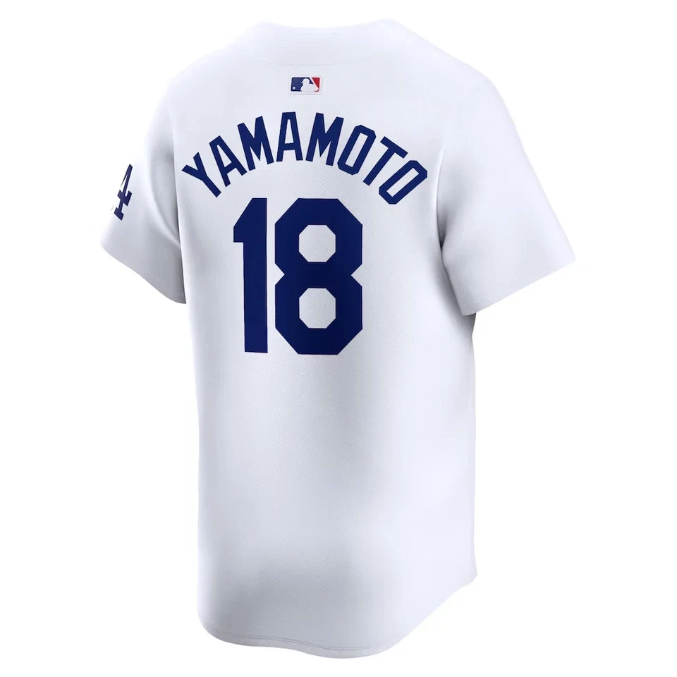 Yoshinobu Yamamoto #18 Dodgerss 2025 World Series Home Printed Player Jersey