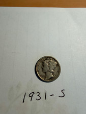 1931S Mercury Dime VG