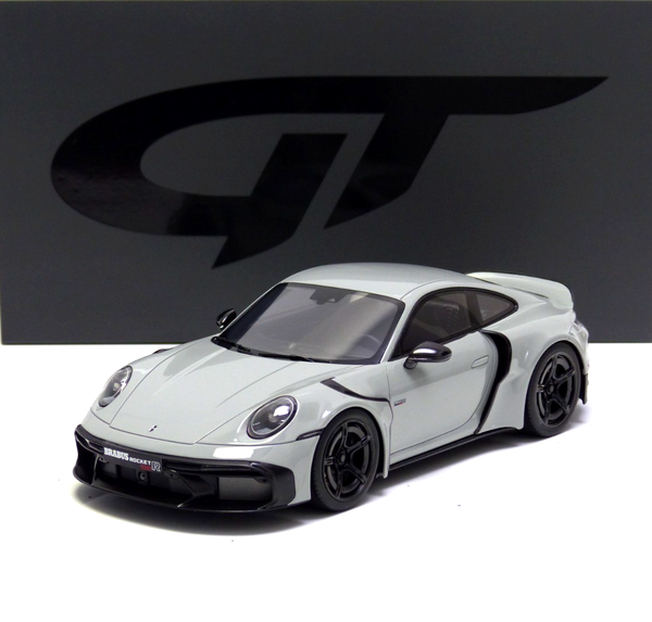 Porsche 911 (992) By Brabus 900 Rocket-R 2023 Gray / Black 1:18 GT930 Gt Spirit-image