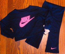NIKE SPORT AUTHENTIC TODDLERS GIRLS BRAND NEW ORIGINAL 2Pc SET Size 2T, NWT