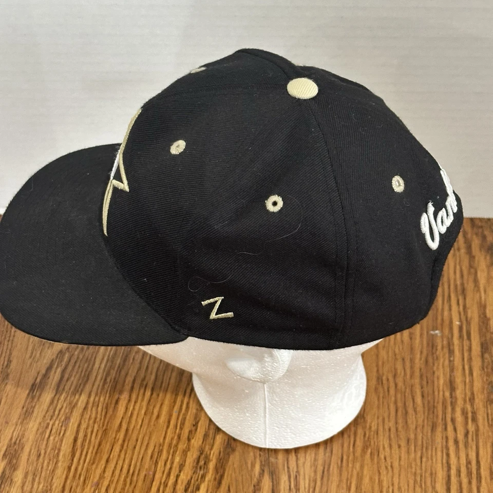 Vanderbilt Commodores NCAA Zephyr Black Snapback Baseball Hat Cap - Image 2 of 4