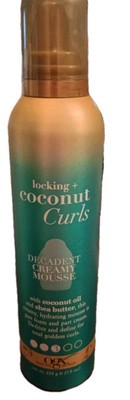 OGX Locking + Coconut Curls Decadent Creamy Mousse, 7.9 Ounce