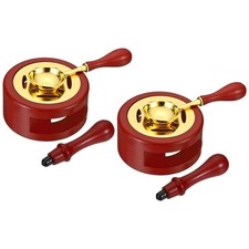 PATIKIL Wax Seal Kit, 2 Set Wax Seal Warmer Melting Spoon Wax Seal Stamp Hand...