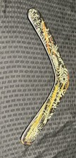 Decorative Hand Painted Wooden Boomerang