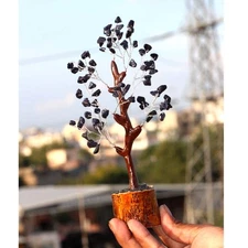 75 Stones Purple Sandstone Gemstones SIlver Wire Bonsai Money Decor Tree MJ