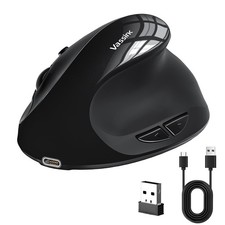 Ergonomic Mouse, Vertical Wireless Mouse,Mini Mouse Rechargeable 2.4G Optical...