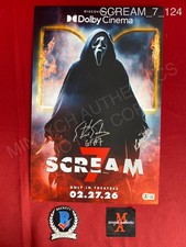 Ethan Embry Kraig Dane dual signed Scream 7 11x17 photo Ghost Face Beckett COA