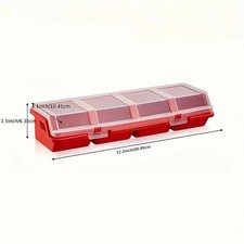 Multi Compartment Organizer Box Hardware Parts Screws Plastic Storage Case UK