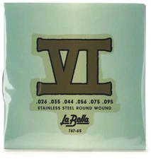 La Bella 767-6S Bass VI Strings - Stainless Roundwound