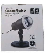 Dancing Snowflake Xmas Holiday Winter Projector Light with Remote Control NEW