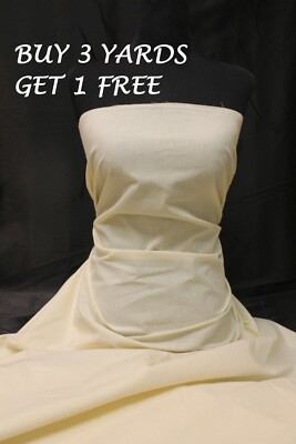 Premium Natural Calico 100% Cotton Medium Weight Crafts Dress Fabric  Material | eBay