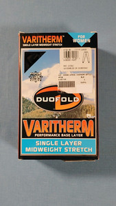 Duofold Varitherm Midweight Ankle Length Single Layer Bottom Woman's Large Black